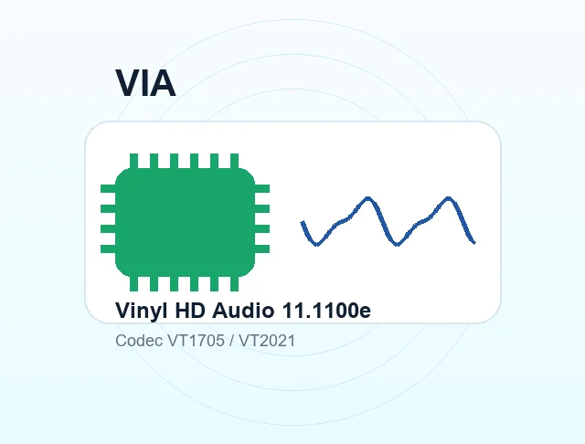 VIA Vinyl HD Audio Driver 11.1100e